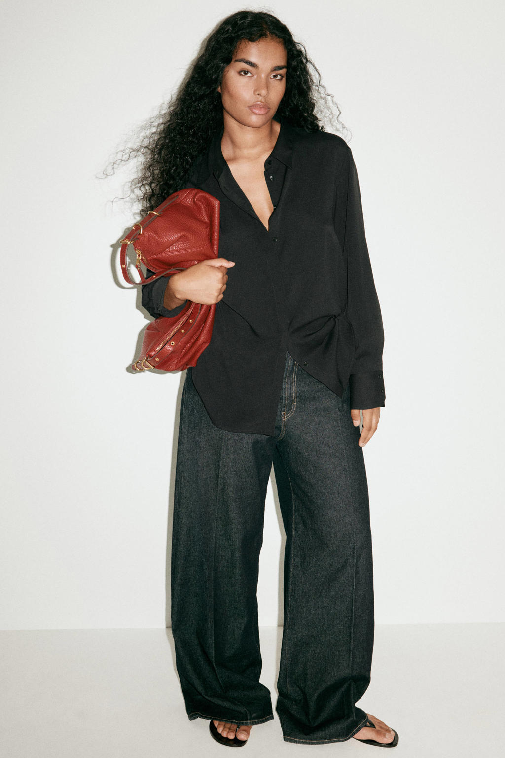 Mango blouse - zwart