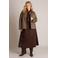 Yest Curve geruite jasje Plus Size - bruin