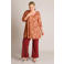 Yest Curve tuniek Plus Size met print - oranje