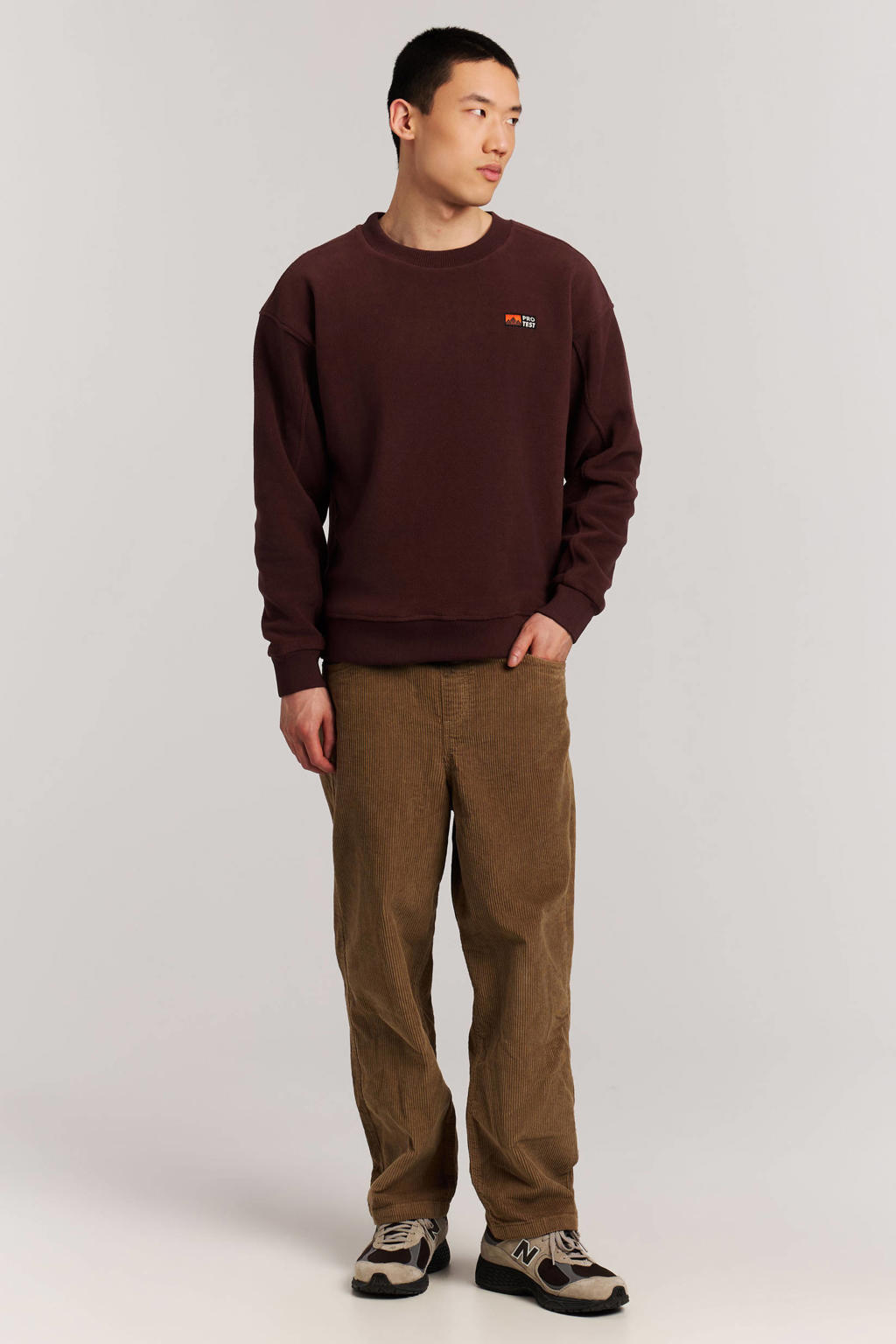Protest PRTHawks relaxed fit sweater - pecanred