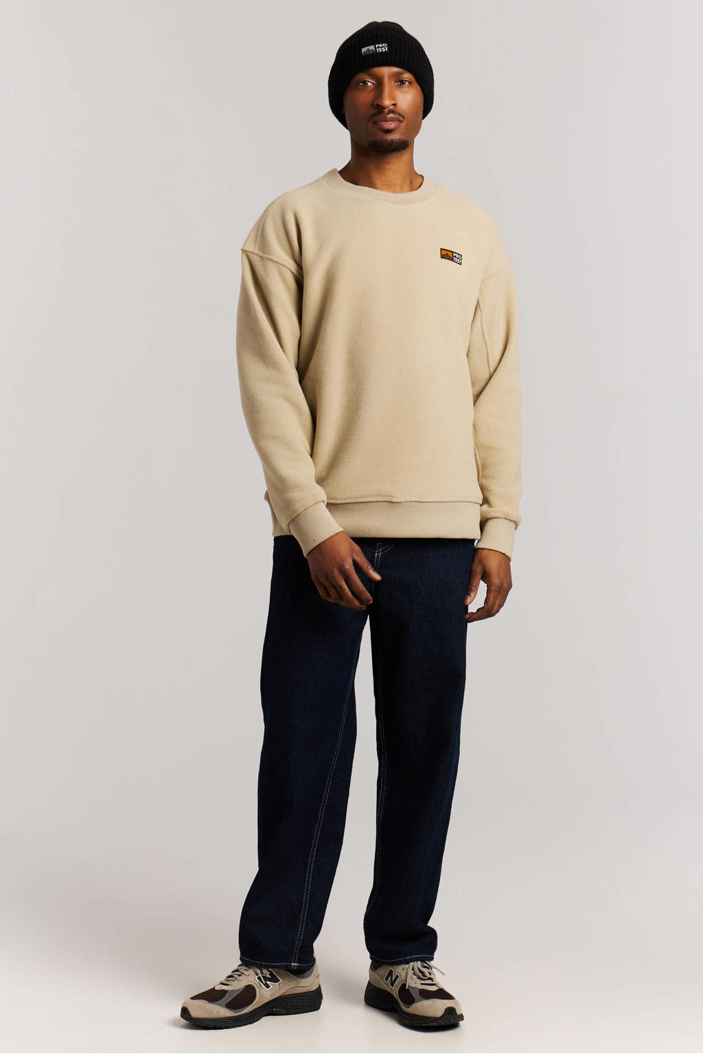 Protest PRTHawks relaxed fit sweater - bamboo beige