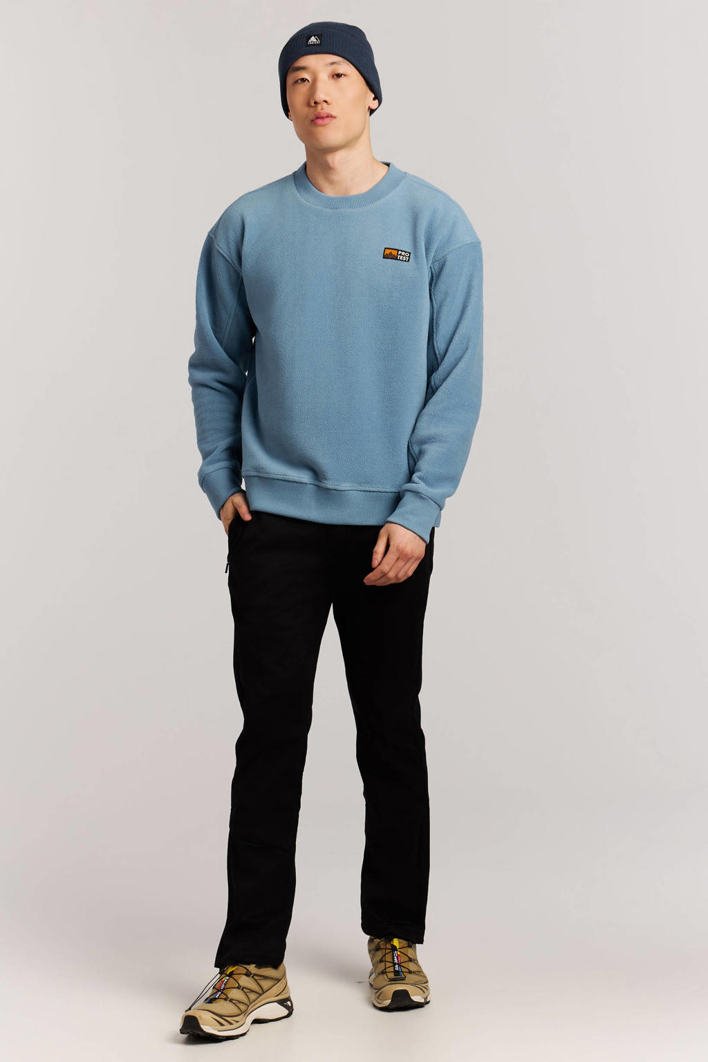 Protest PRTHawks relaxed fit sweater - stone blue