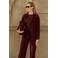 &Co Woman getailleerde blazer - donkerrood