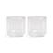 &k amsterdam theeglas Tube (200 ml) (set van 2)