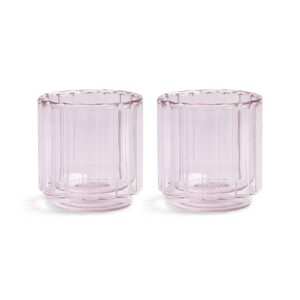 &k amsterdam theeglas Tube (200 ml) (set van 2)