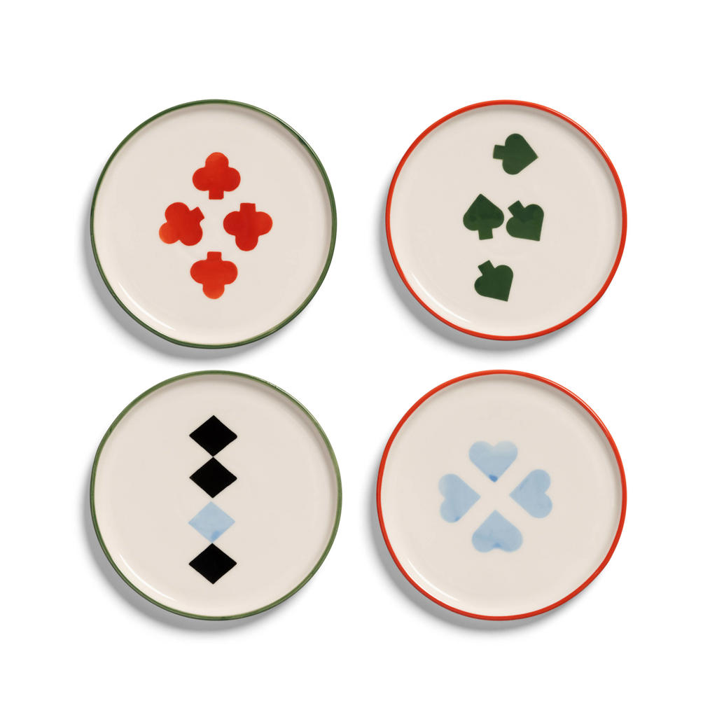 &k amsterdam gebaksbord (Ø13 cm) (set van 4)