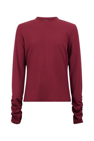 longsleeve - donkerrood