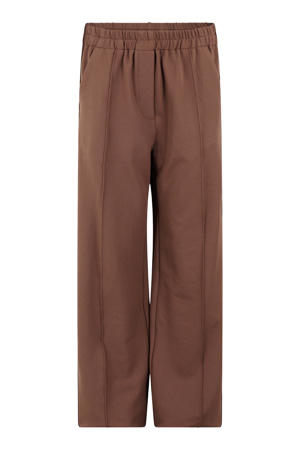high waist casual broek - bruin
