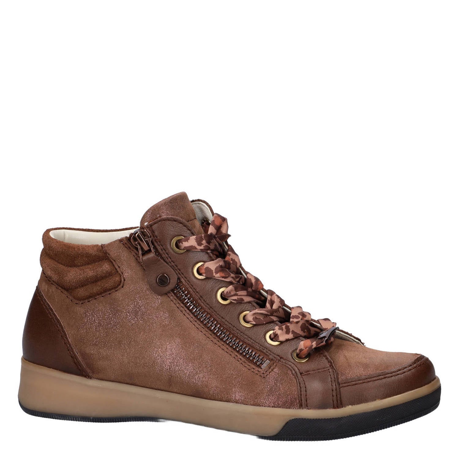 Ara Rom lakleren sneakers bruin