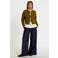 Cache Cache gebreid vest met borduursels en wol - olijfgroen