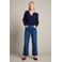 LOLALIZA regular waist wide leg jeans - donkerblauw