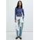 Mango gestreepte top - blauw