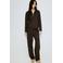 Mango wide leg broek - bruin