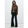 Mango flared broek - zwart