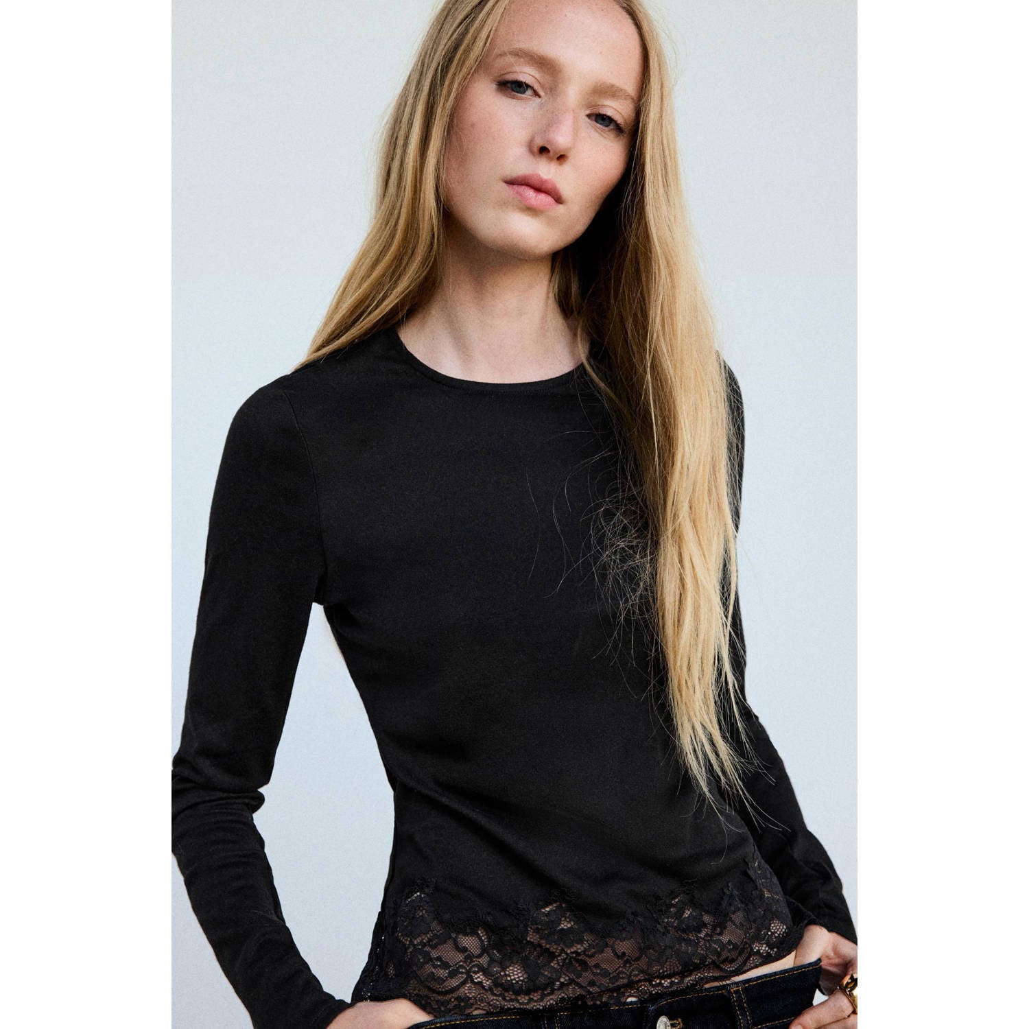 Mango top zwart