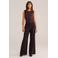 WE Fashion flared gestreepte broek - bruin