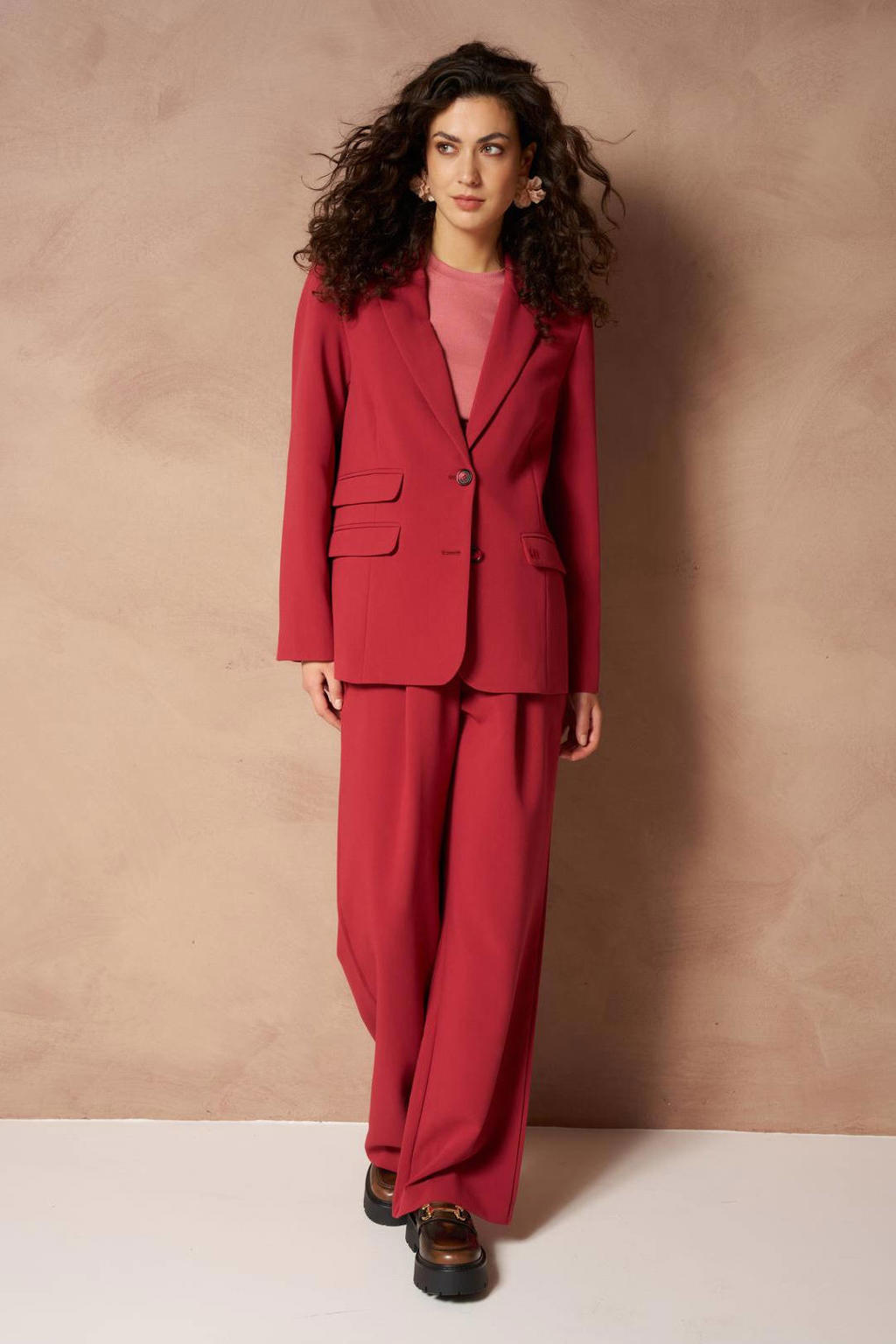 Lofty Manner regular blazer - rood