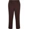 Zizzi Plus Size straight leg broek - donkerbruin