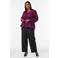 Zizzi Plus Size high waist straight leg cropped pantalon - zwart