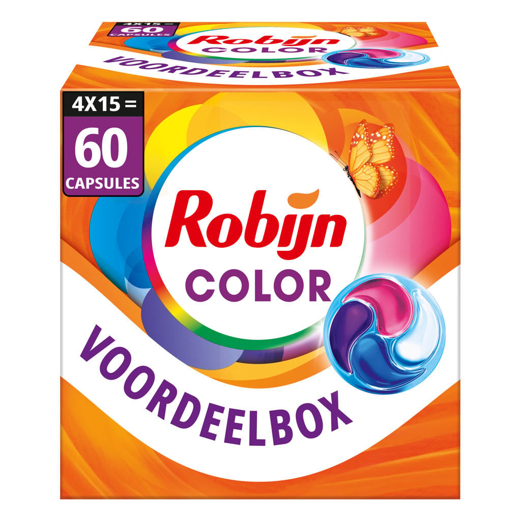 Robijn Classics 4-in-1 wascapsules Color - 4 x 15 wasbeurten - 60 wasbeurten