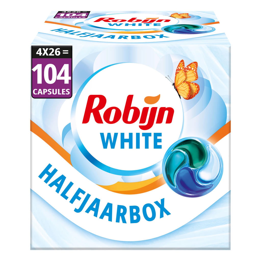 Robijn Classics 4-in-1 wascapsules Stralend Wit - 4 x 26 wasbeurten