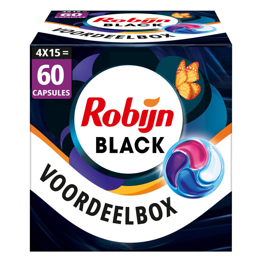 Robijn Classics 4-in-1 wascapsules Black Velvet - 4 x 15 wasbeurten