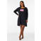 Zizzi Plus Size nachthemd - zwart