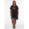 Zizzi Plus Size nachthemd - zwart/print love