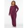 Zizzi pyjamabroek Plus Size - donkerpaars