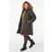 Zizzi Plus Size winterparka - donkergroen