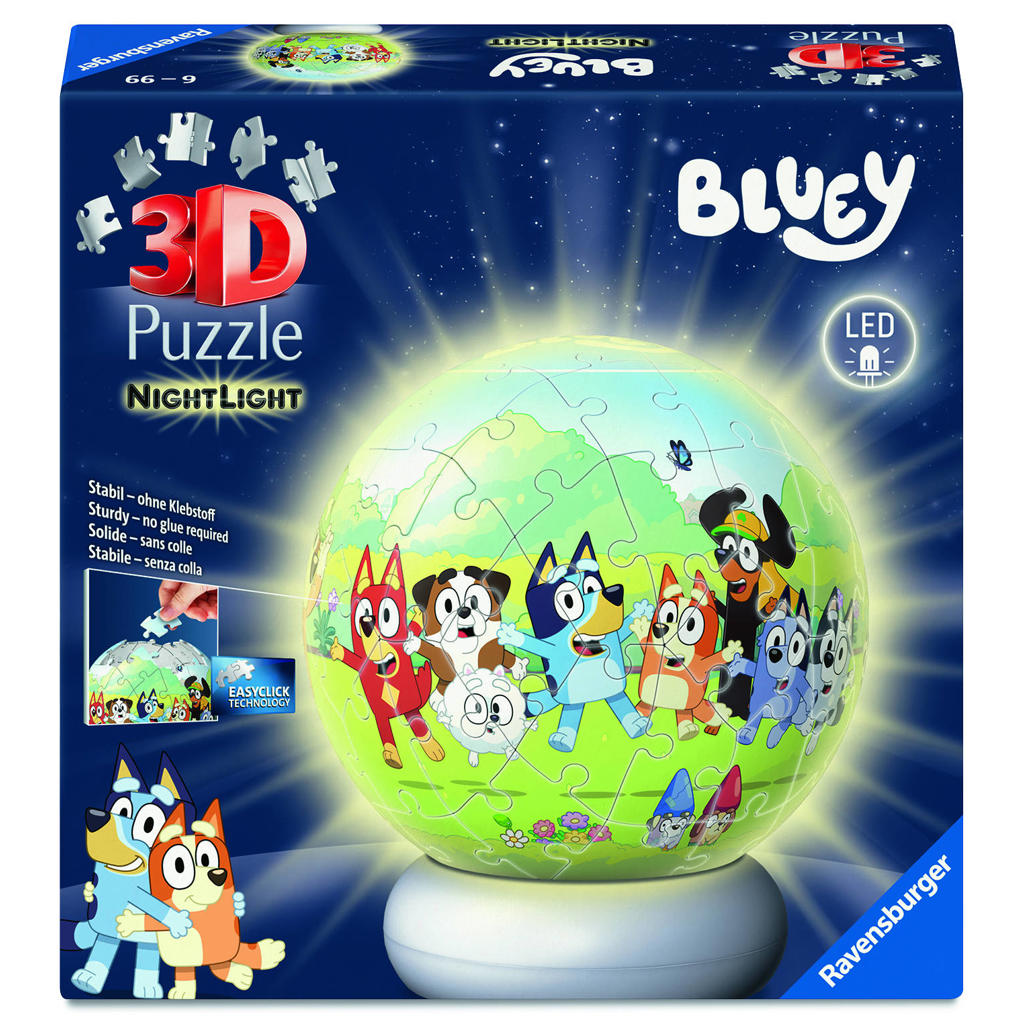 Ravensburger 3D Puzzle NightLight Bluey - 72 stukjes