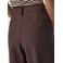 PIECES barrel casual broek - donkerbruin