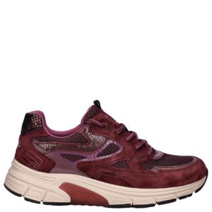 leren sneakers - bordeaux