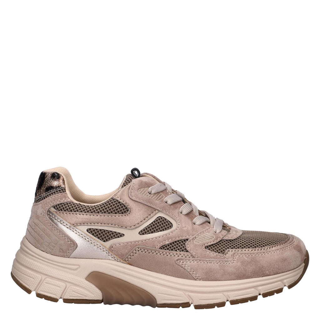 Gabor leren sneakers - taupe