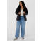 MS Mode gewatteerde tussenjas Plus Size - zwart