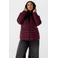 MS Mode gewatteerde jas Plus Size - donkerrood
