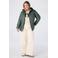 MS Mode gewatteerde jas Plus Size - groen