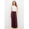 Caroll wide leg palazzo broek met plooien en linnen - donkerrood