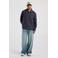 America Today relaxed fit overshirt met linnen - marine