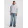 America Today oversized hoodie met backprint - lichtgrijs