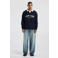 America Today oversized gebreide trui met borduursels - midnight