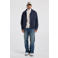 America Today relaxed fit geruit overshirt - donkerblauw/grijs