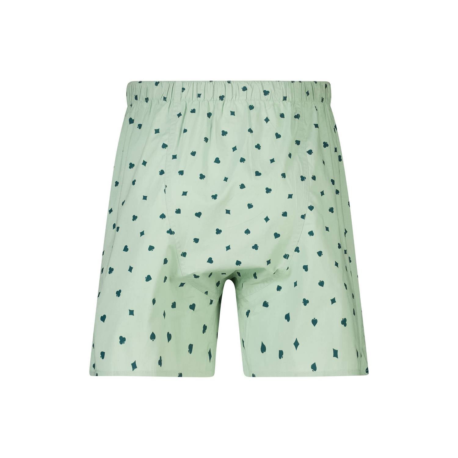 America Today wijde boxershort met print lichtgroen