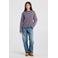 America Today gestreepte longsleeve - donkerrood