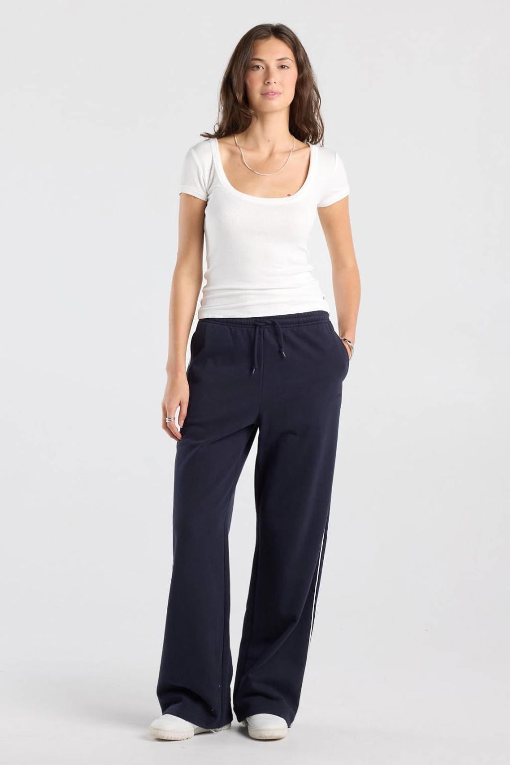 America Today gemêleerde top - ecru