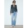 Mango straight leg jeans - medium blauw