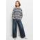 Mango Kids low waist wide leg jeans - donkerblauw