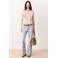 MANGO TEEN blousetop met ruches - lichtbruin