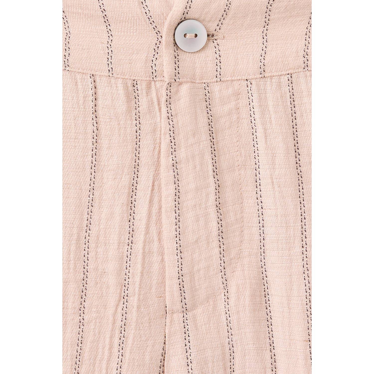 MANGO TEEN gestreepte pantalon zalm