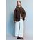 Mango Kids quilted winterjas - donkerbruin